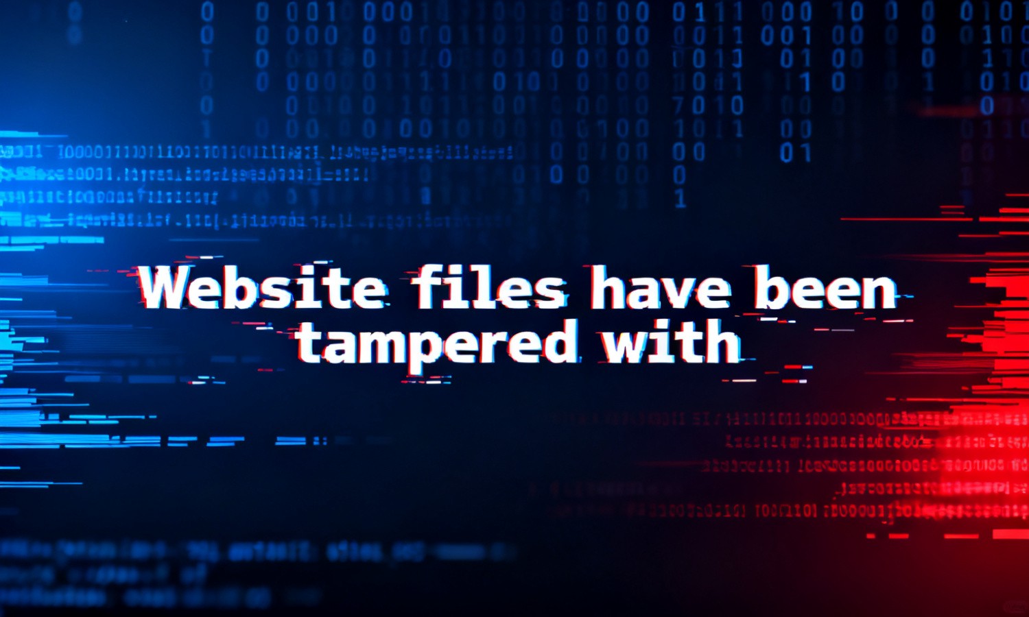 Website files have been tampered with