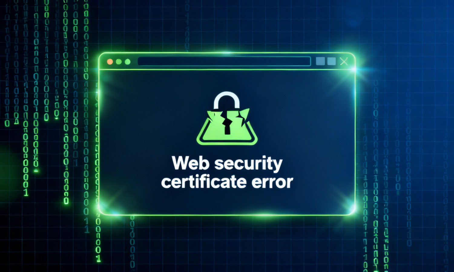 Web security certificate error