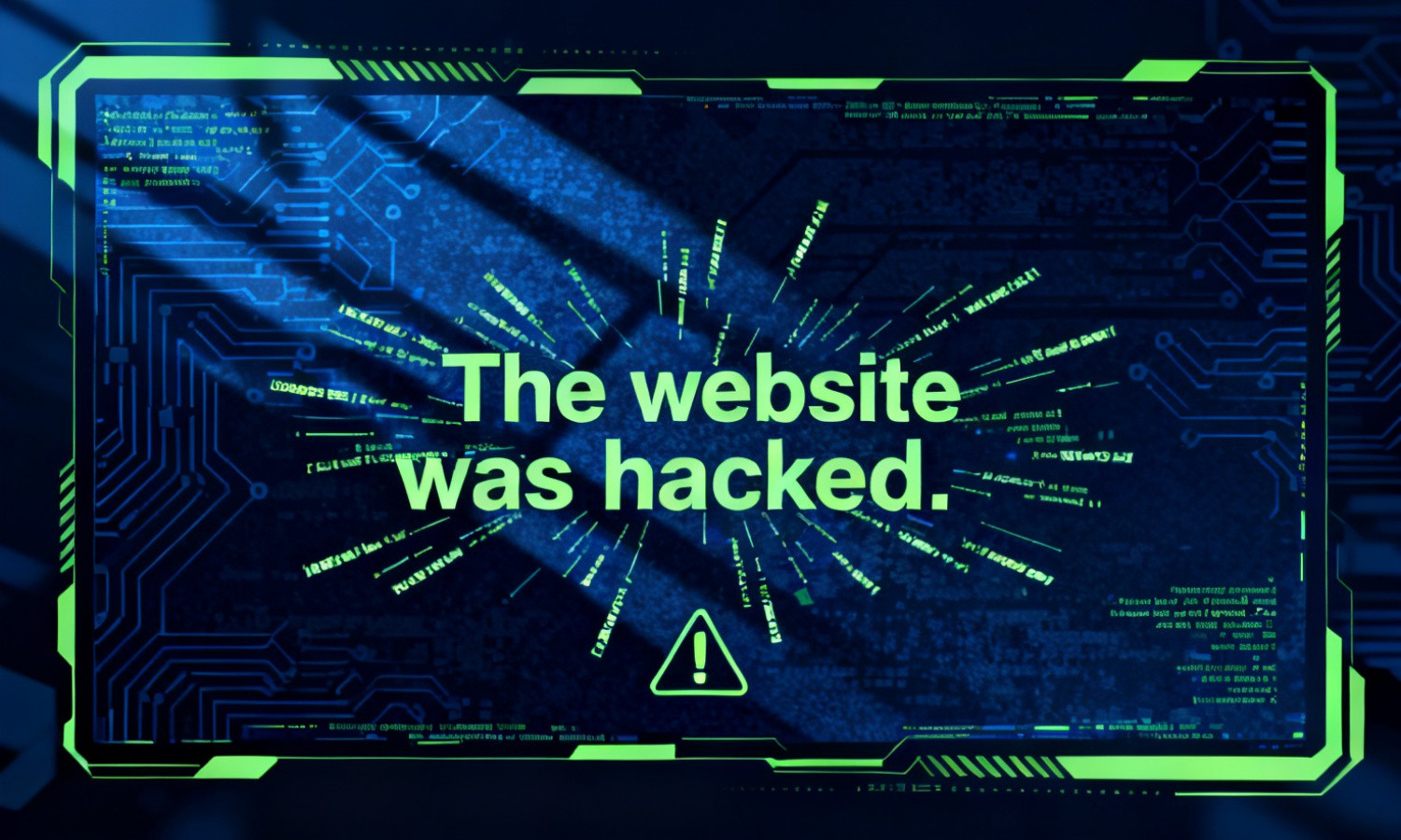 The website was hacked.