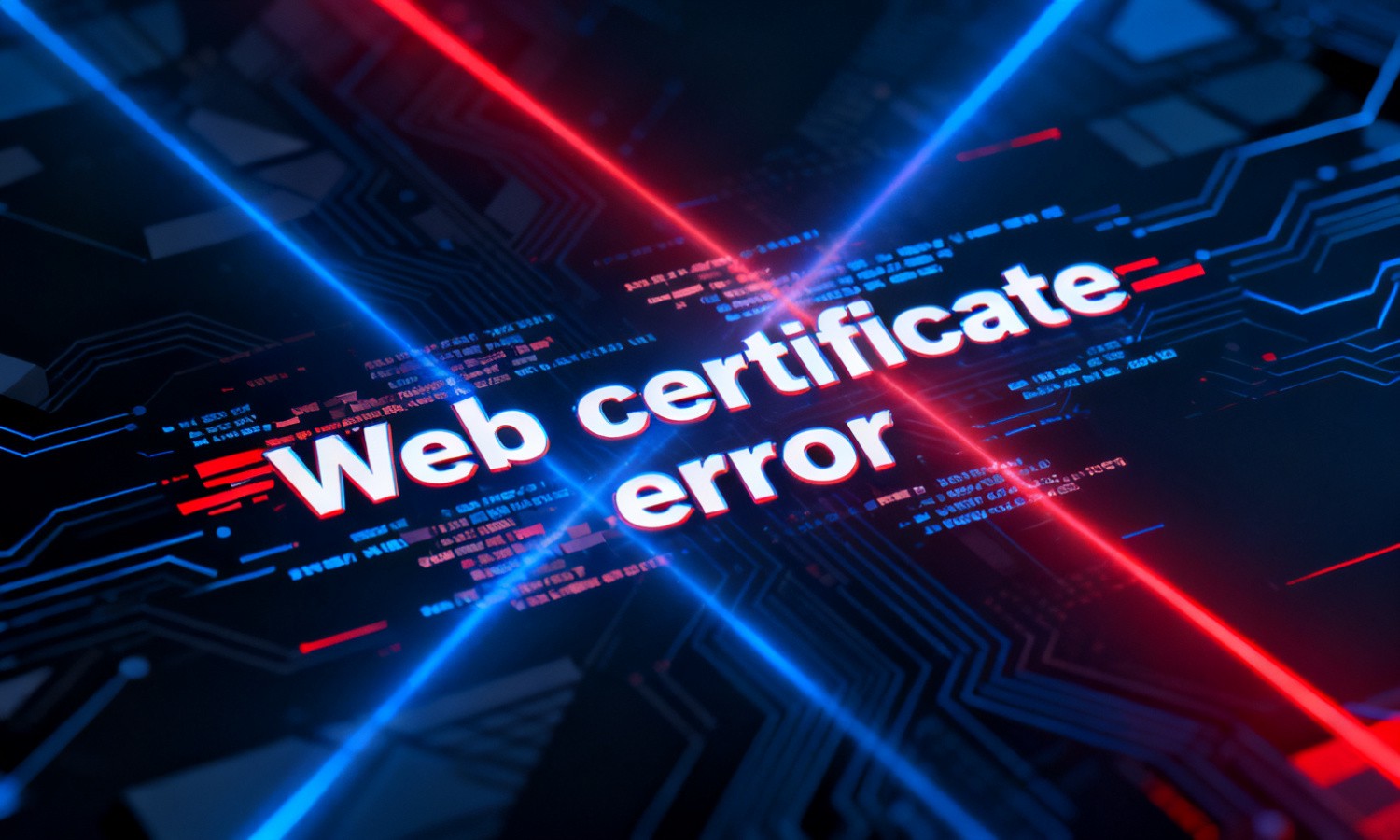 Web certificate error