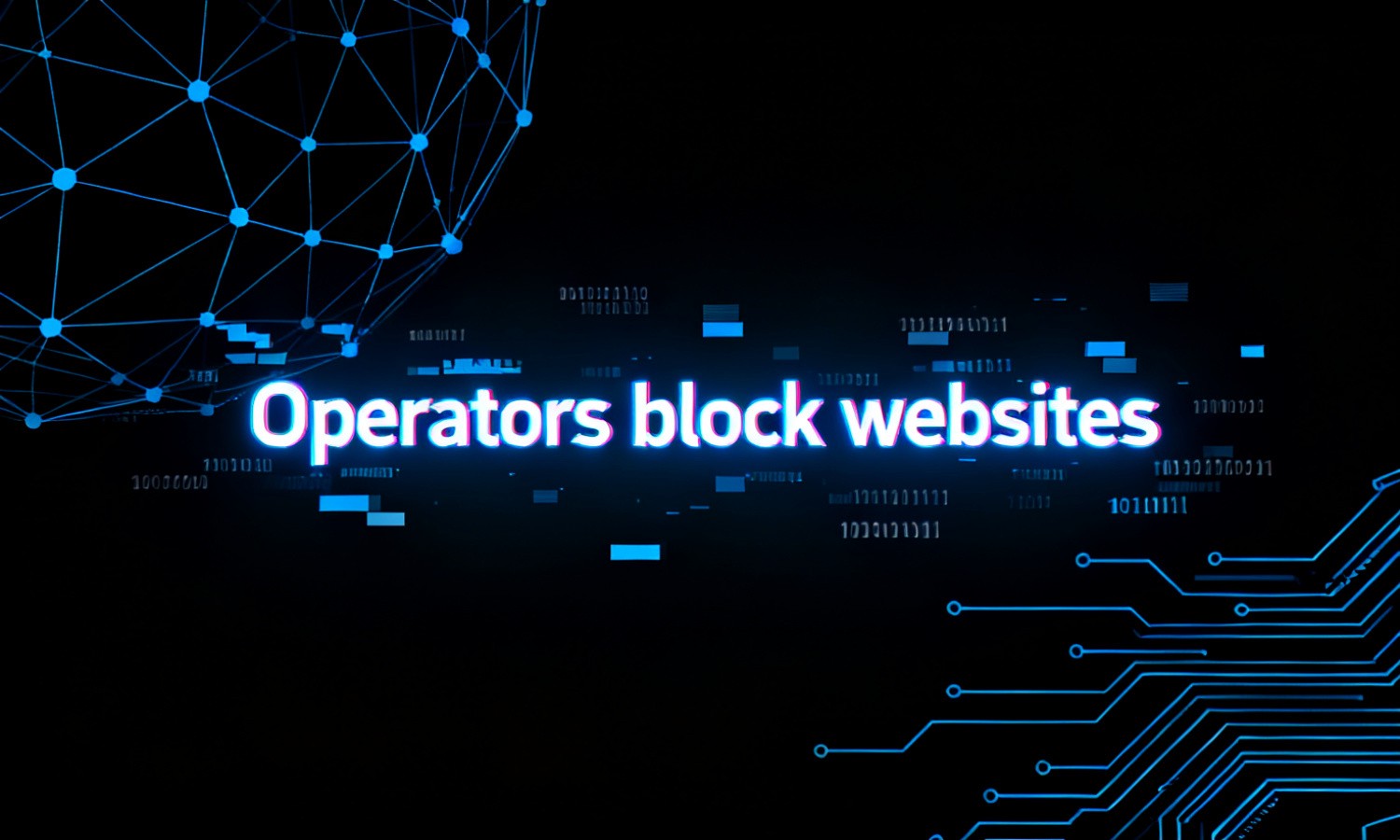 Operators block websites