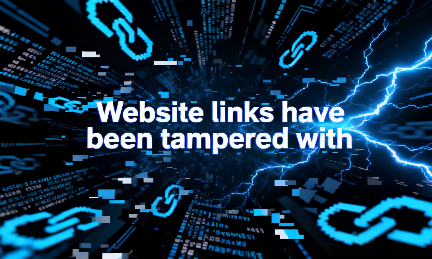 Website links have been tampered with