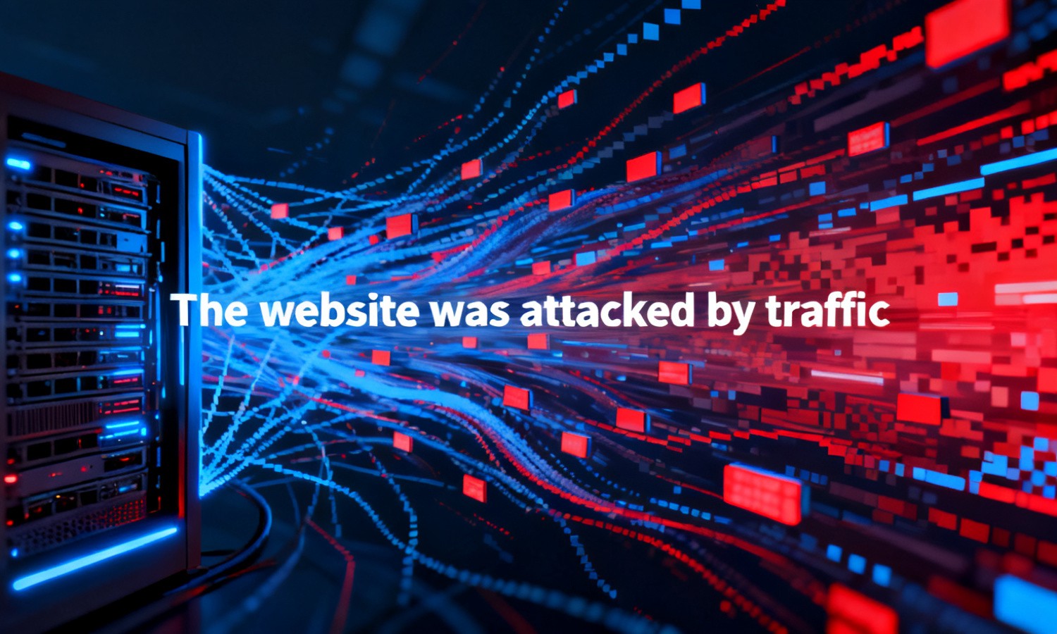 The website was attacked by traffic
