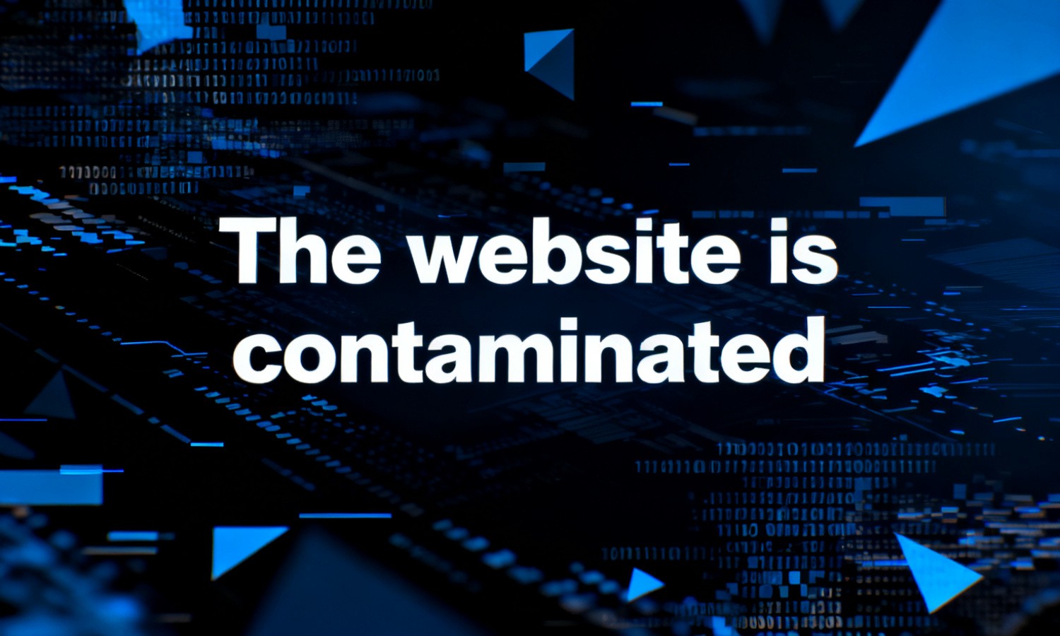 The website is contaminated
