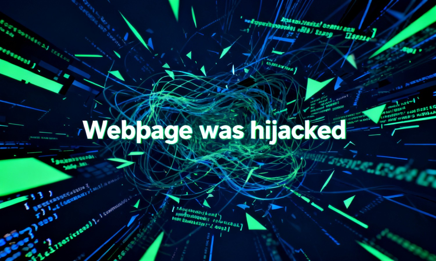 Webpage was hijacked