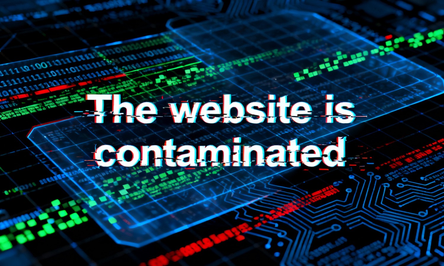 The website is contaminated