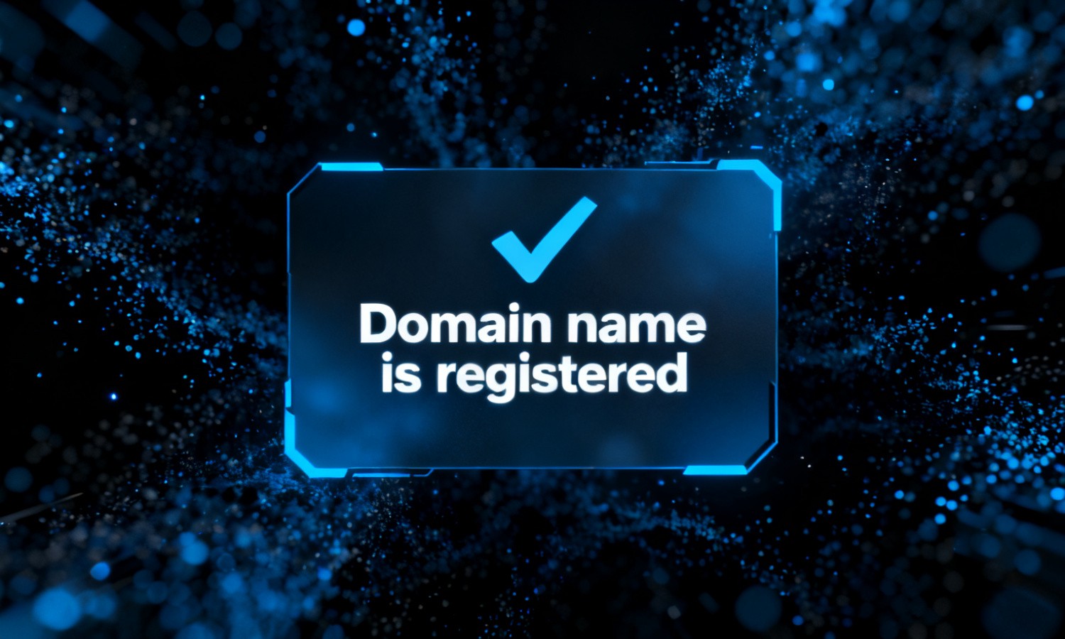 Domain name is registered
