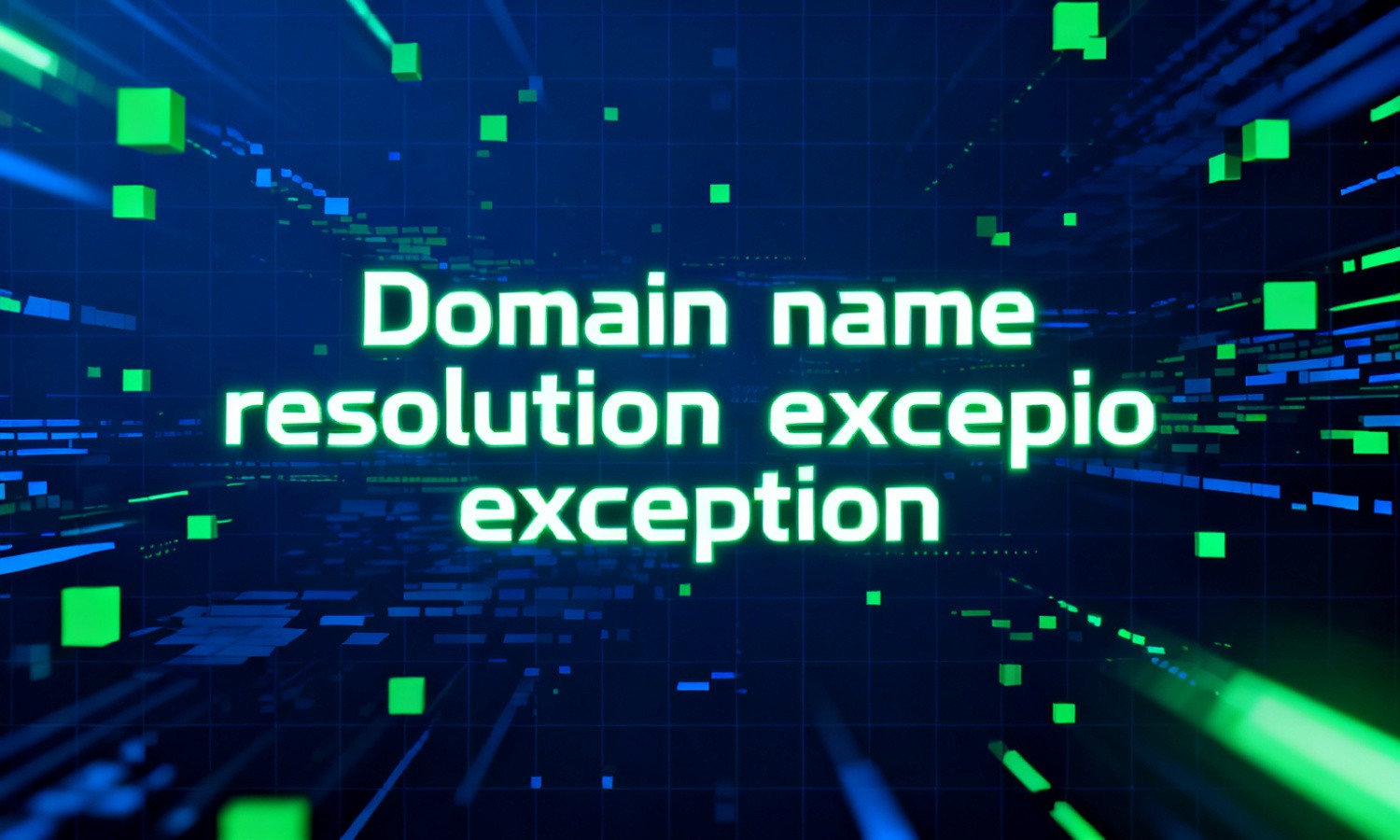 Domain name resolution exception