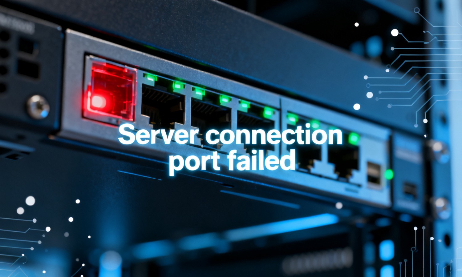 Server connection port failed