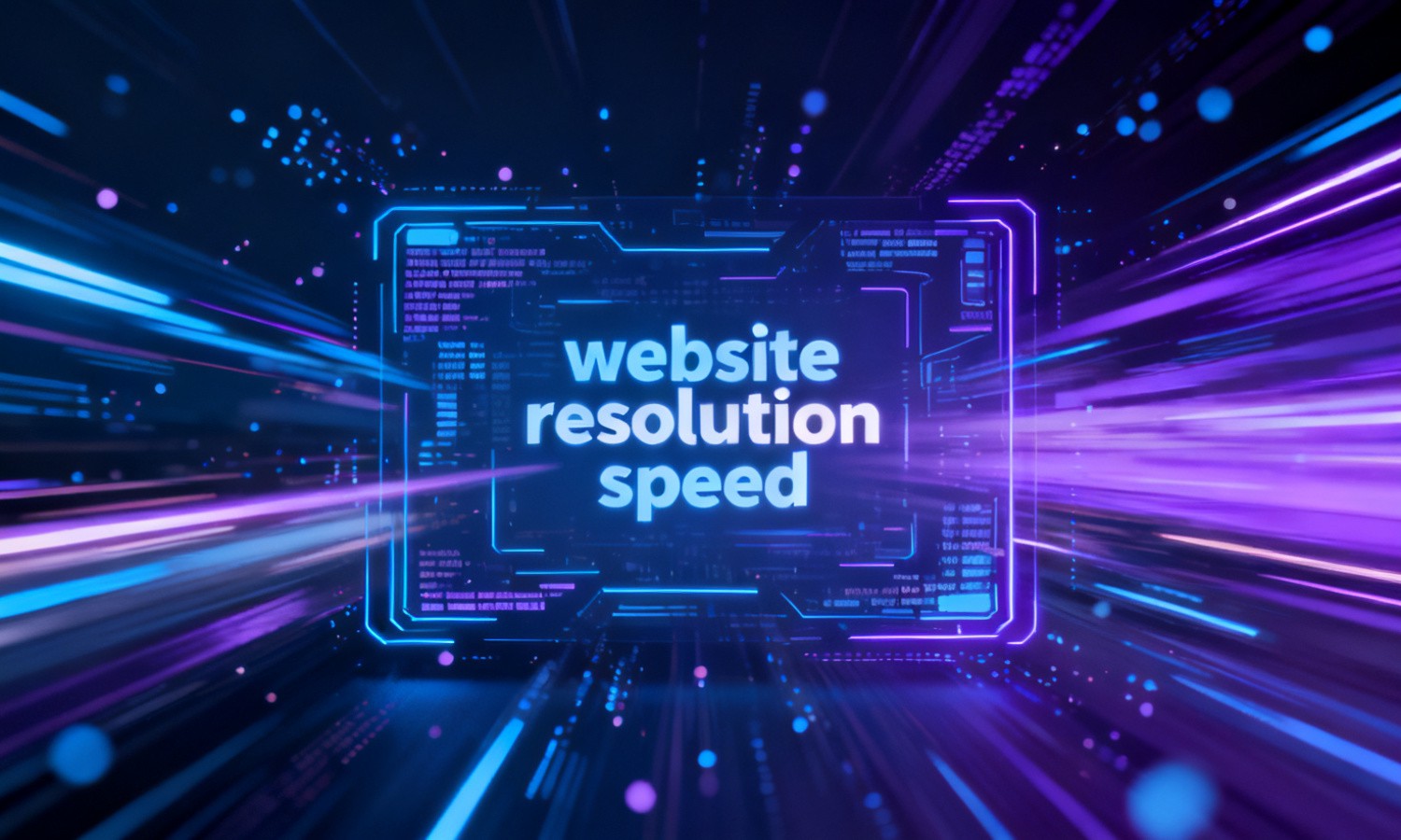 website resolution speed