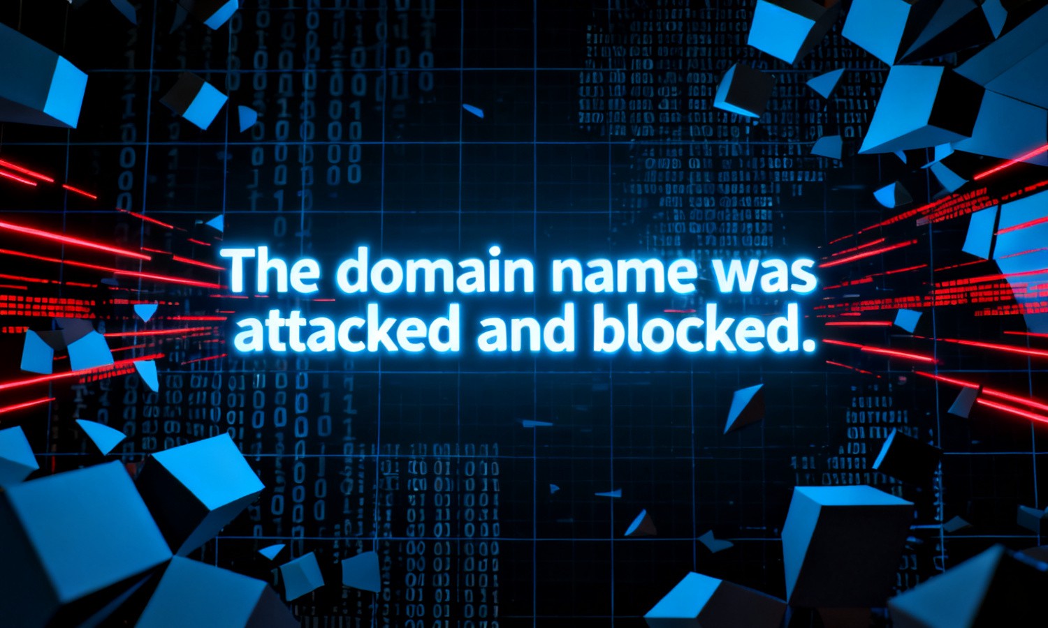 The domain name was attacked and blocked.