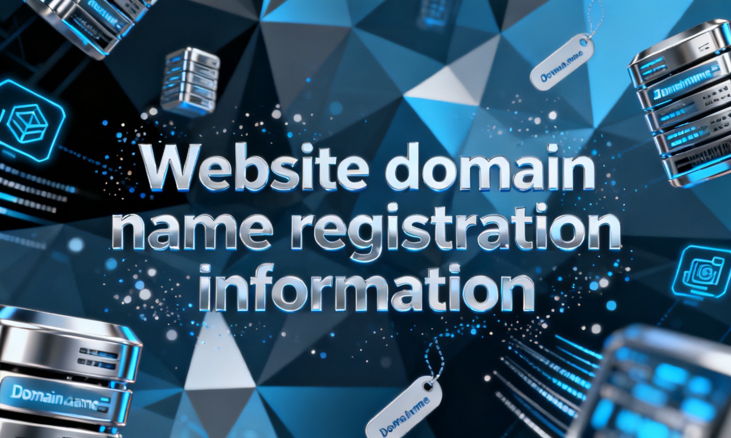 Website domain name registration information