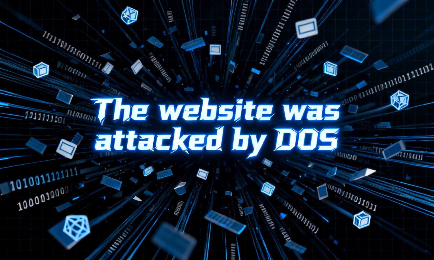 The website was attacked by DOS