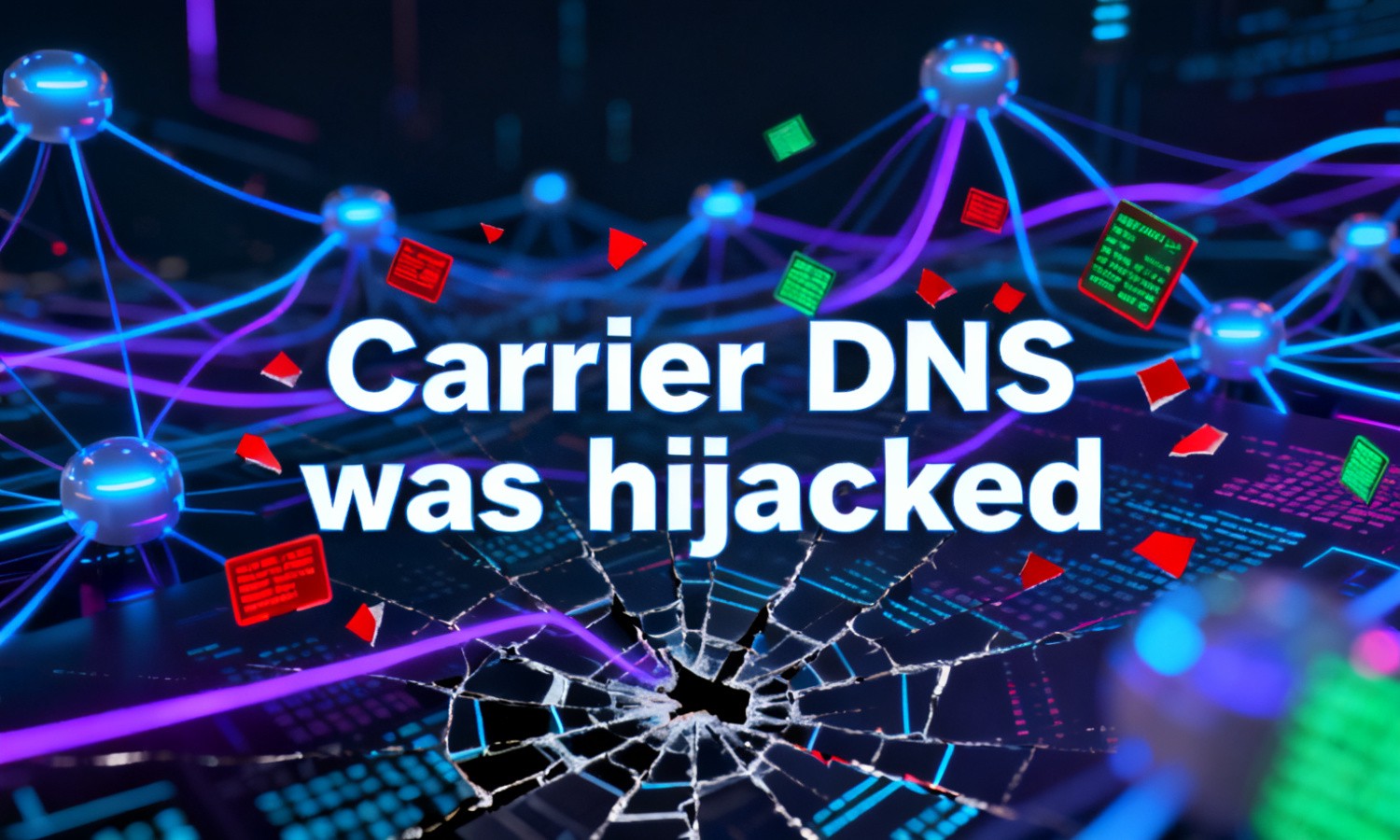 Carrier DNS was hijacked