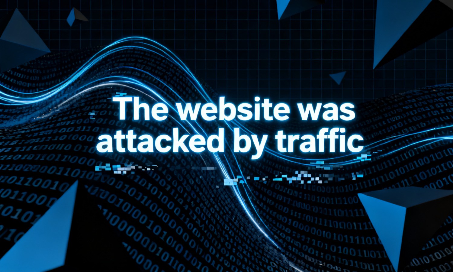 The website was attacked by traffic