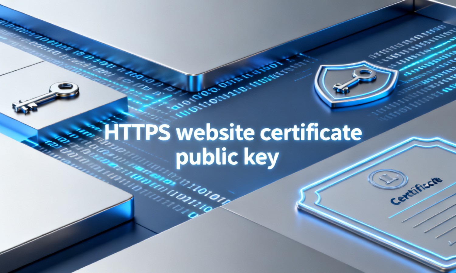 HTTPS website certificate public key