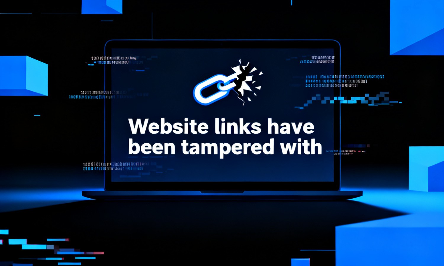 Website links have been tampered with