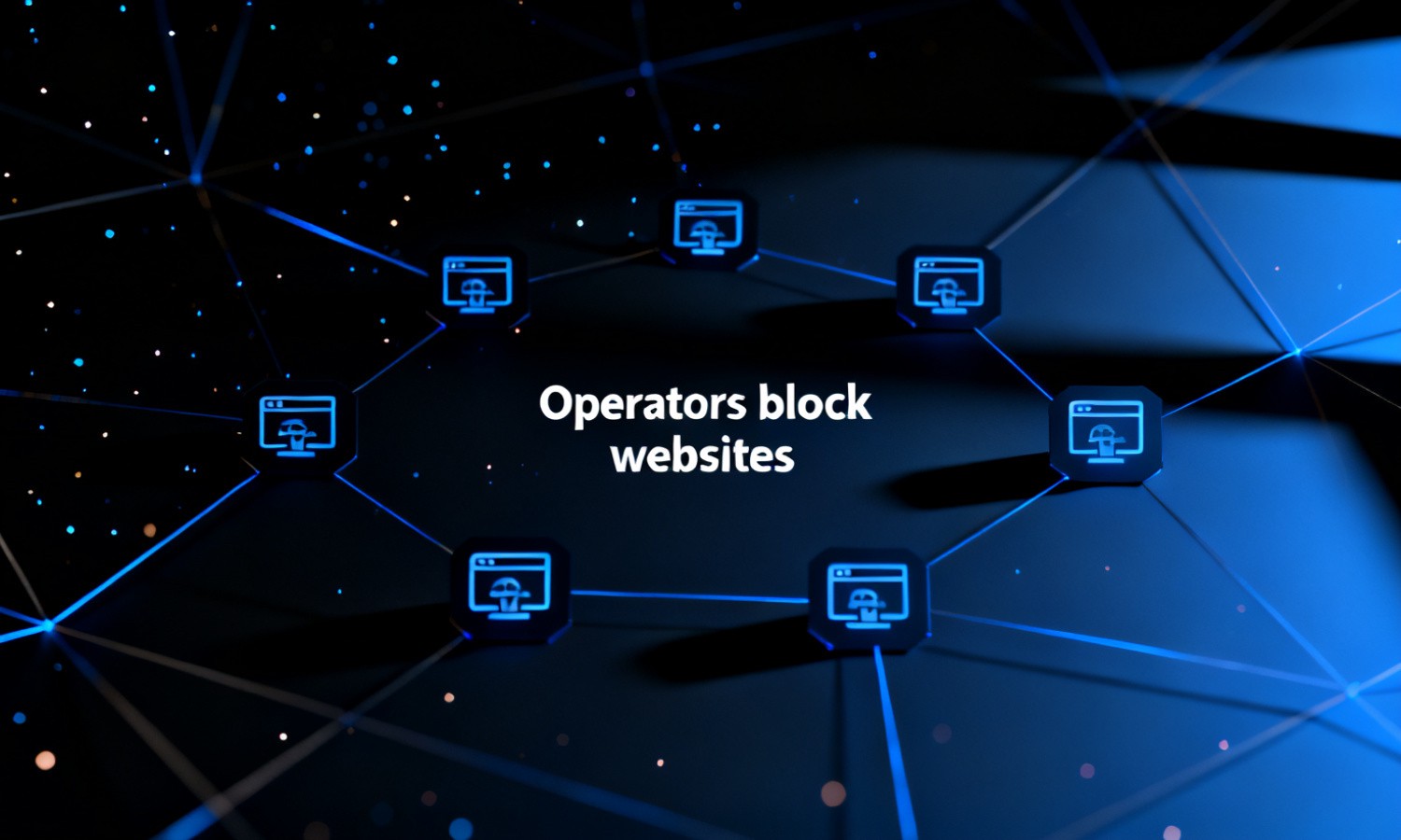 Operators block websites