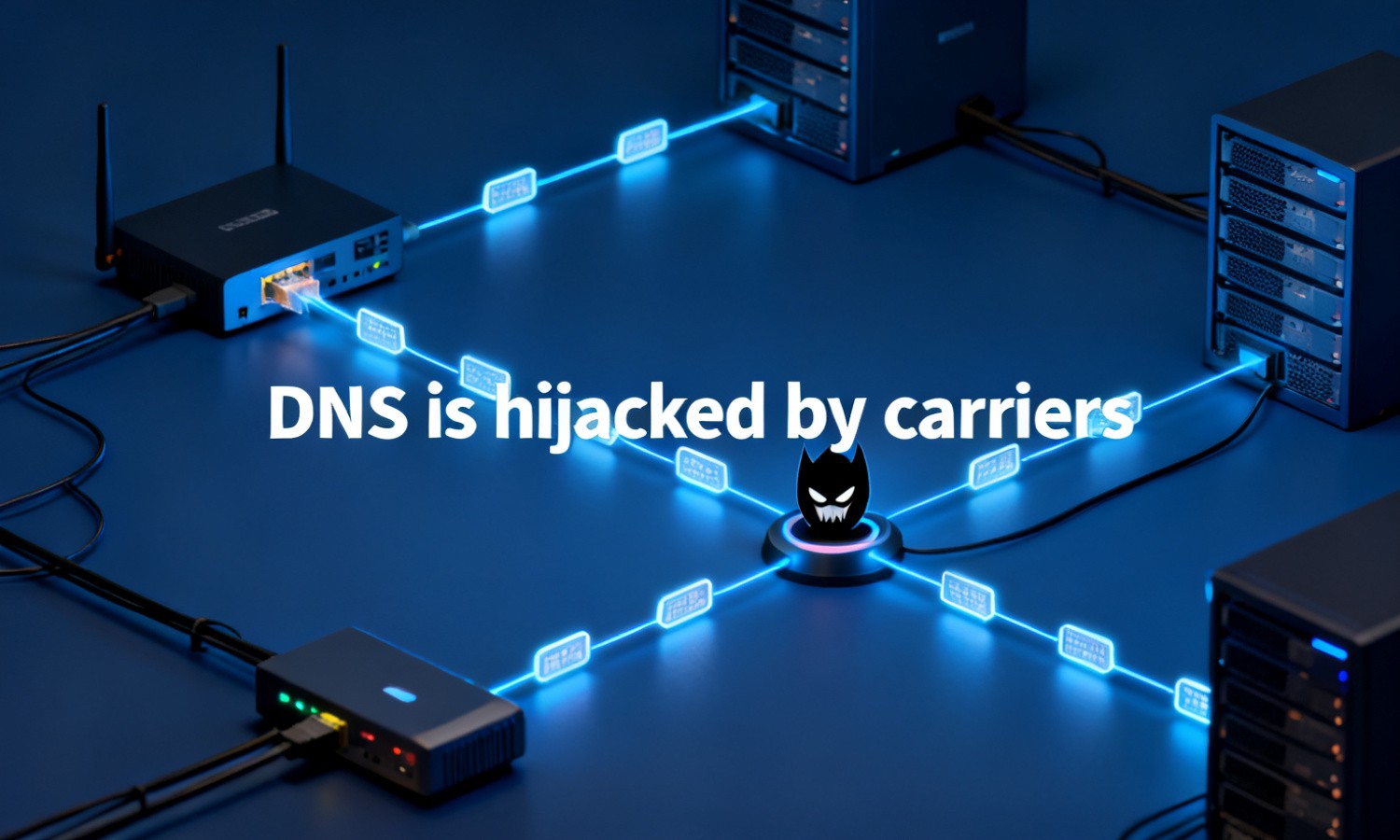 DNS is hijacked by carriers