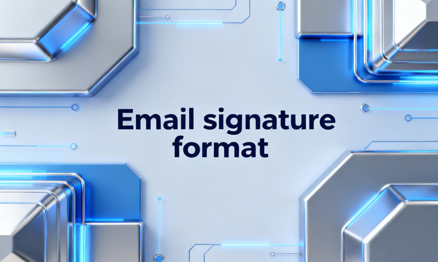 Email signature format