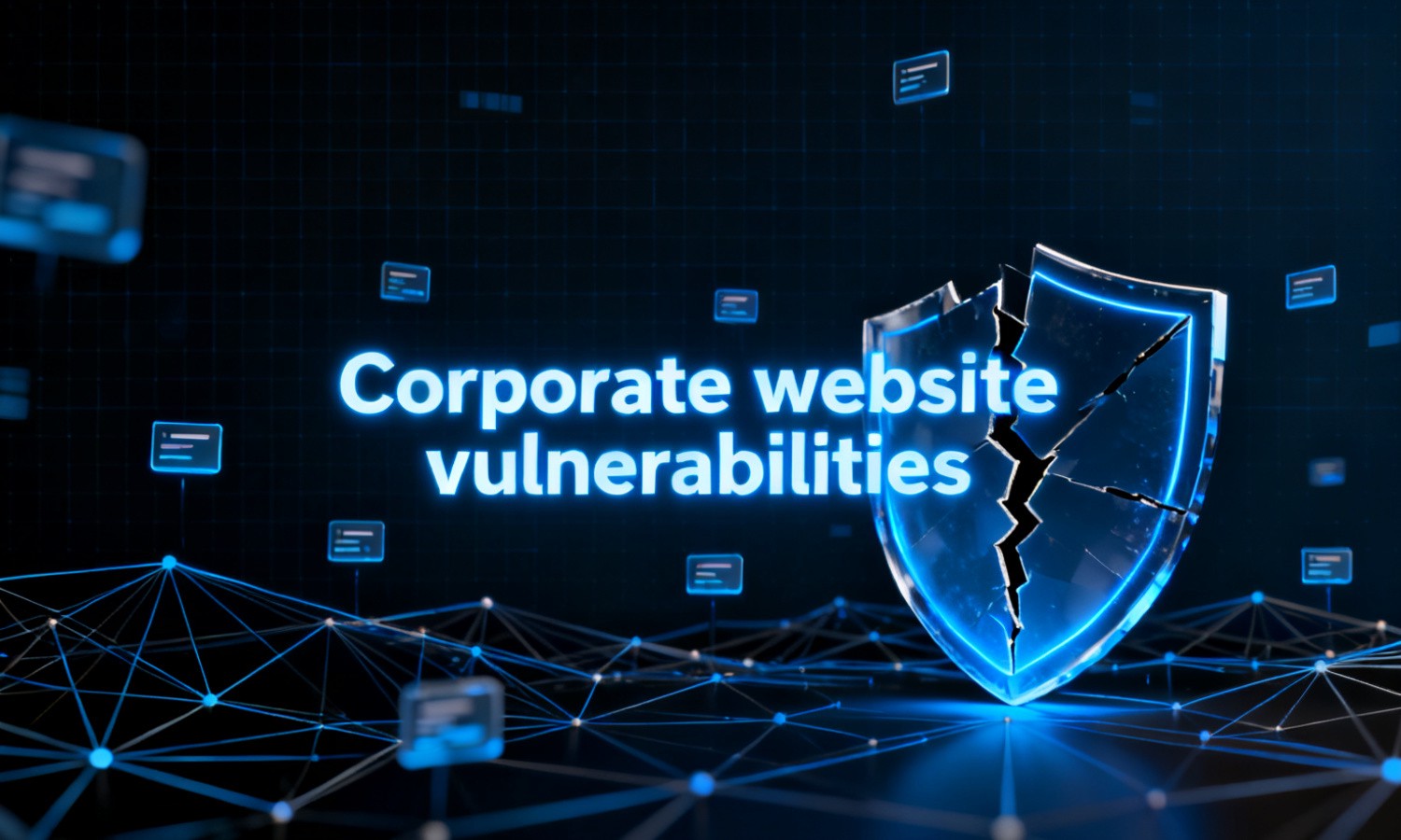 Corporate website vulnerabilities