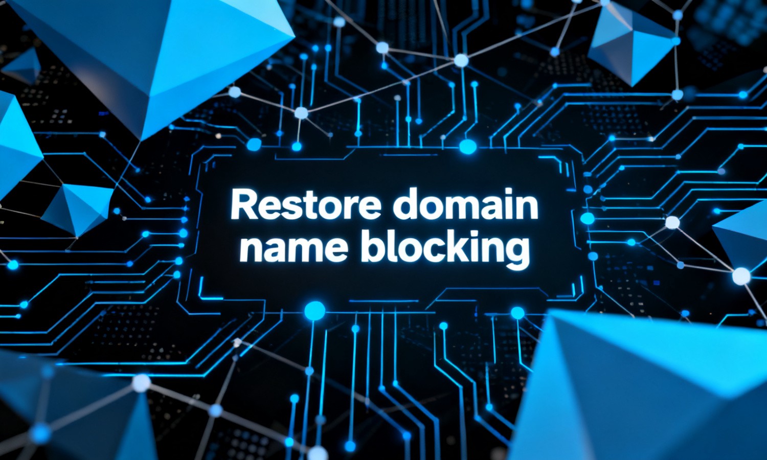 Restore domain name blocking
