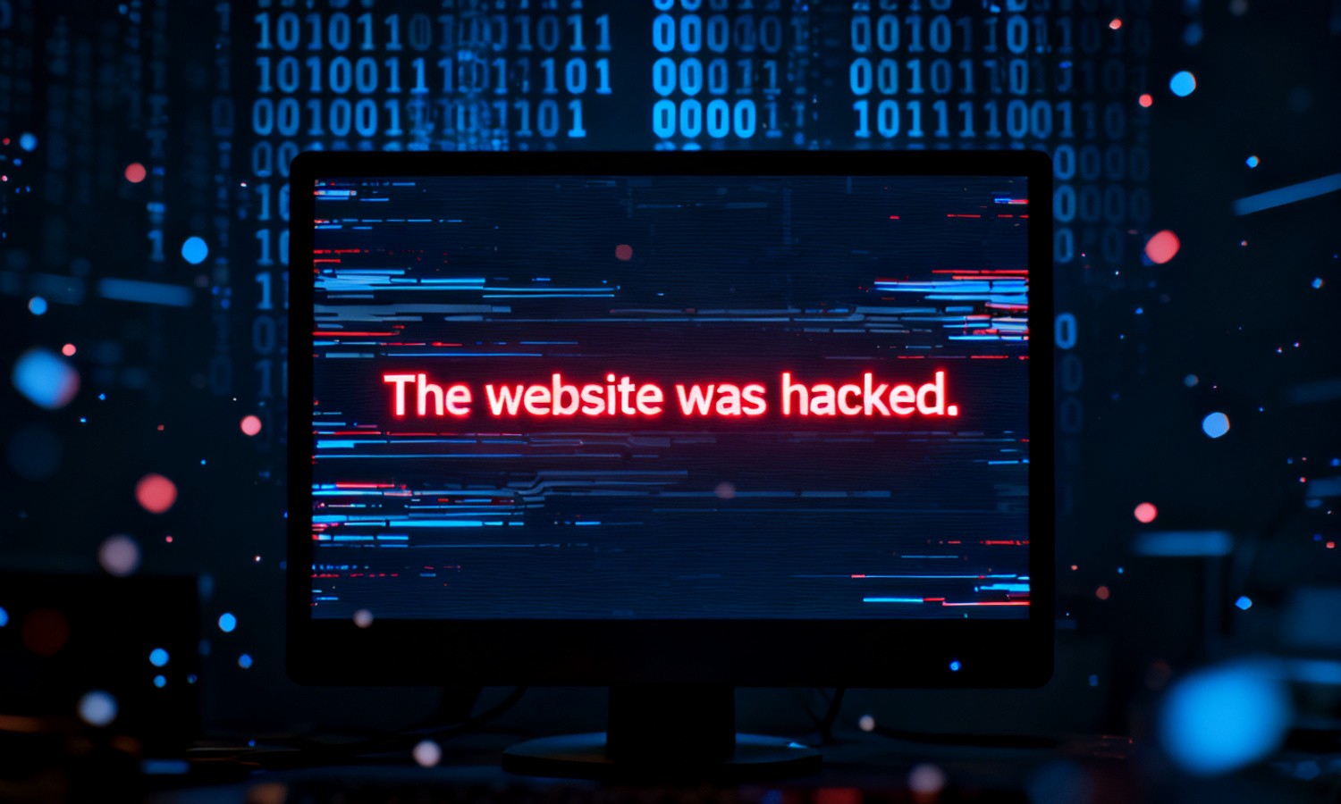 The website was hacked.
