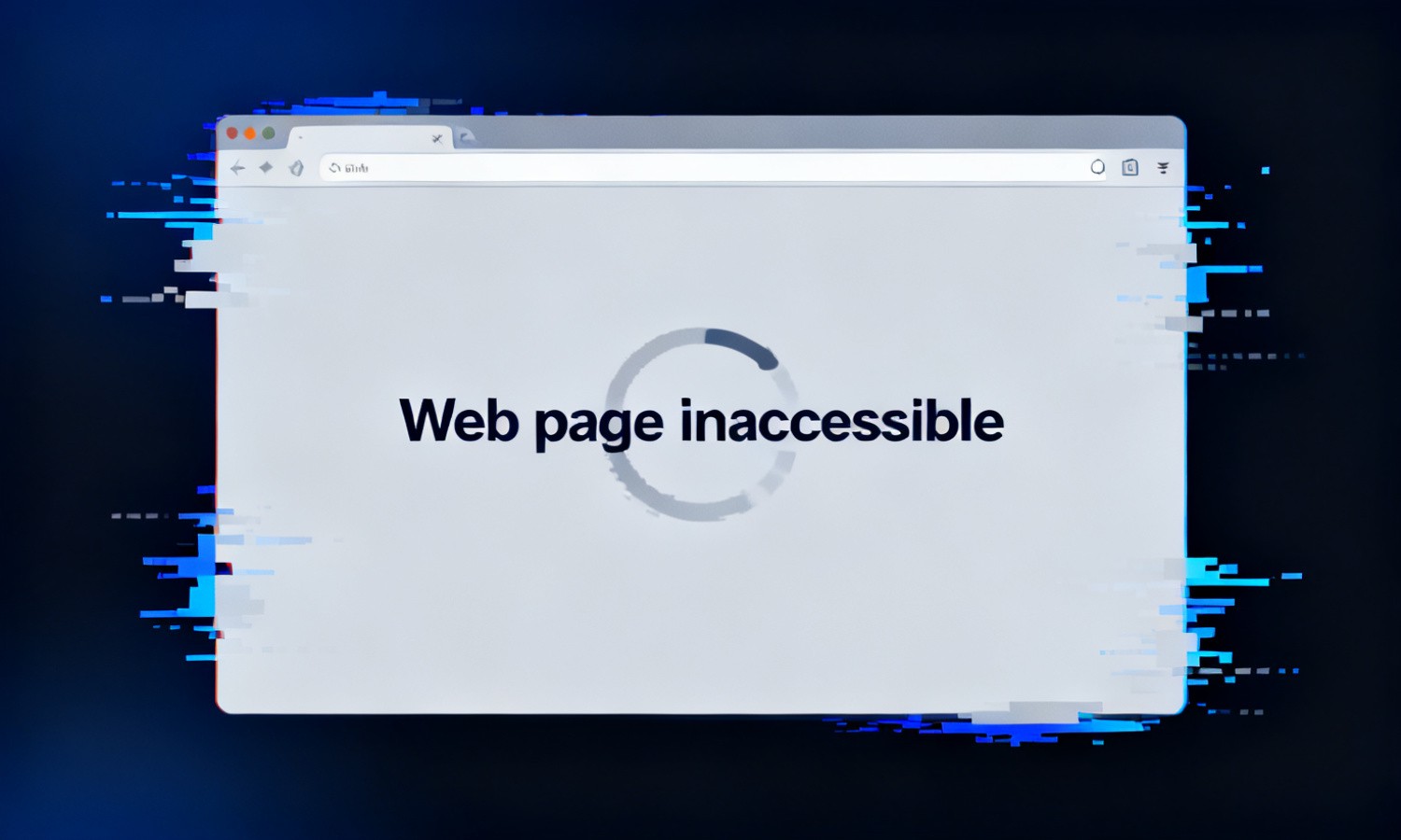 Web page inaccessible