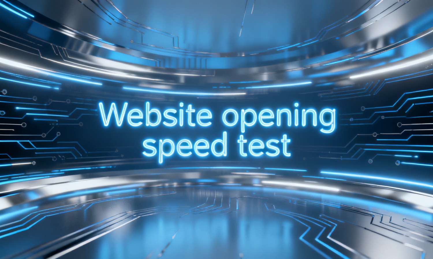 Website opening speed test