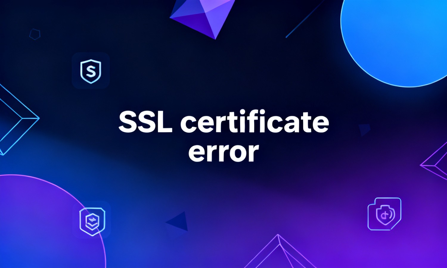 SSL certificate error