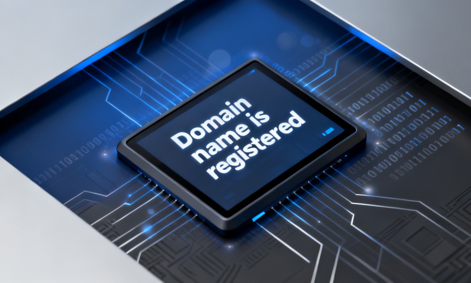 Domain name is registered