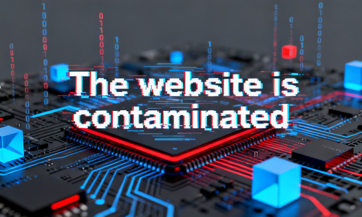 The website is contaminated