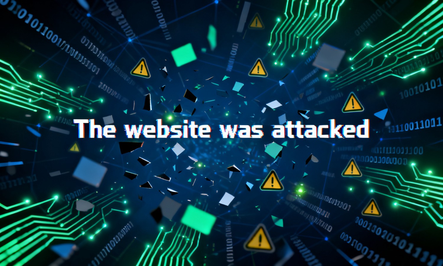 The website was attacked