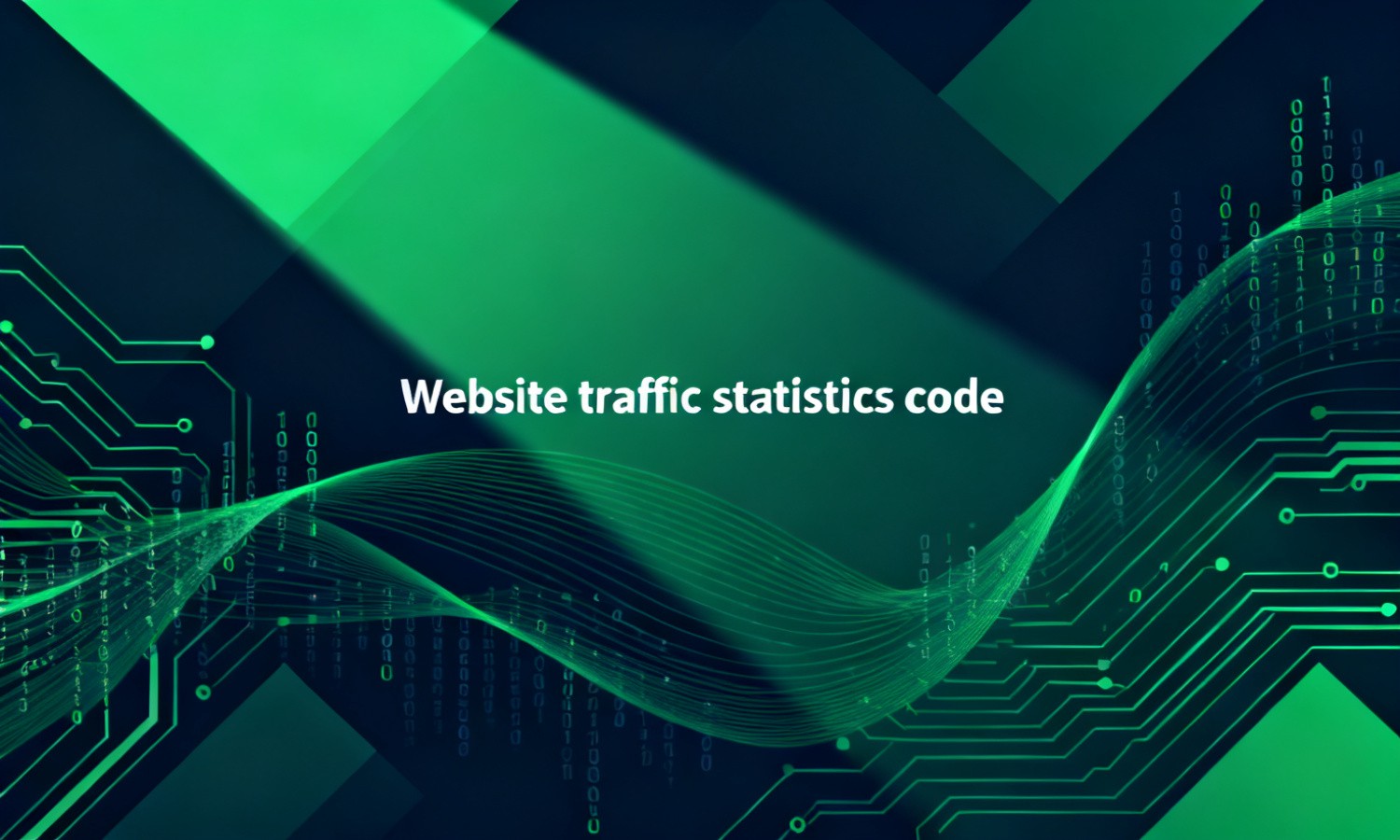 Website traffic statistics code