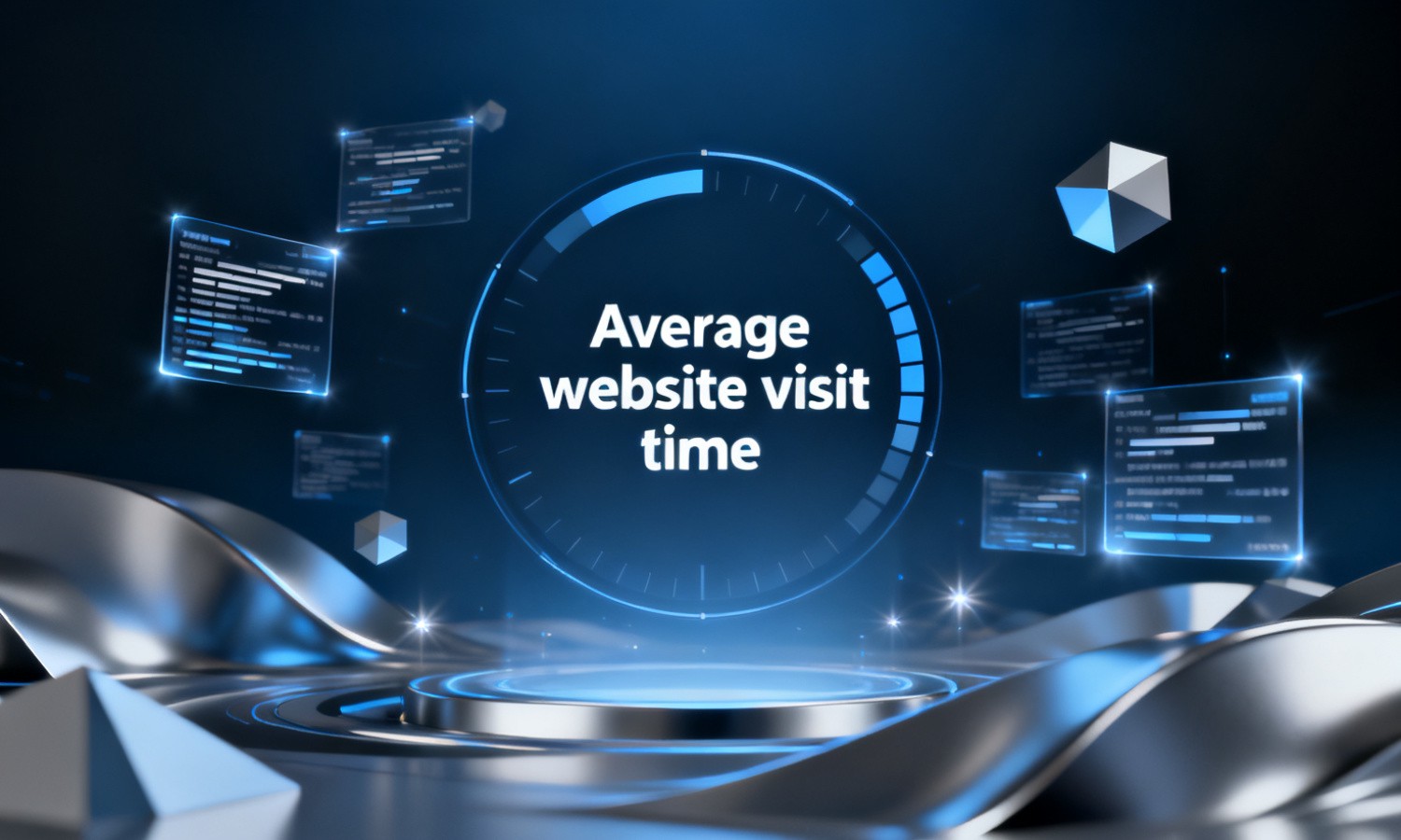 Average website visit time