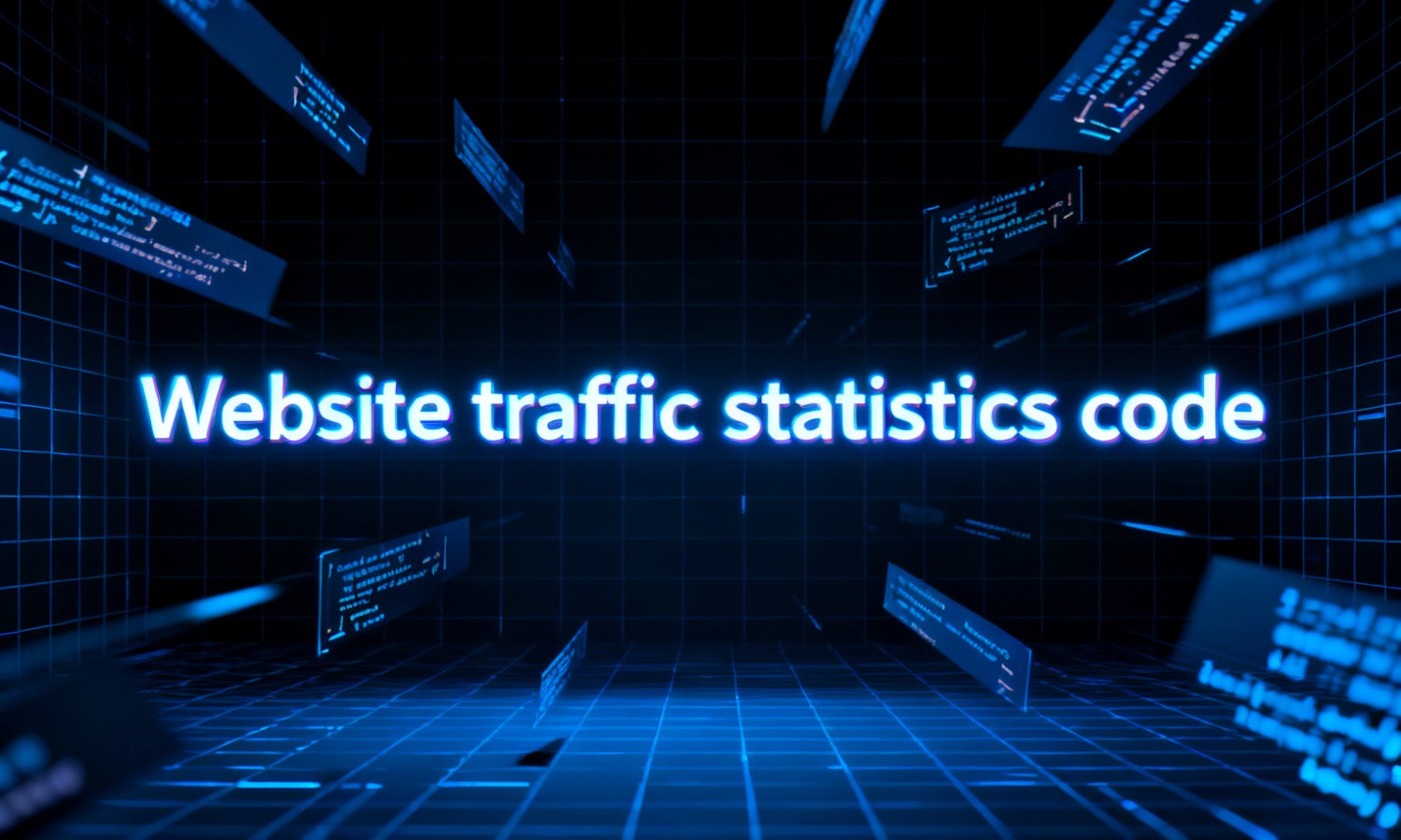 Website traffic statistics code