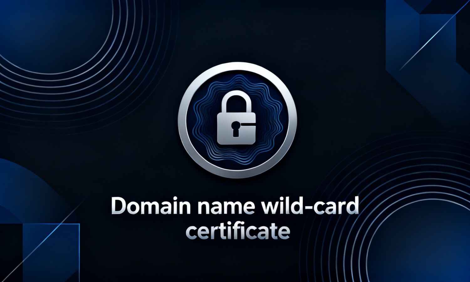 Domain name wild-card certificate
