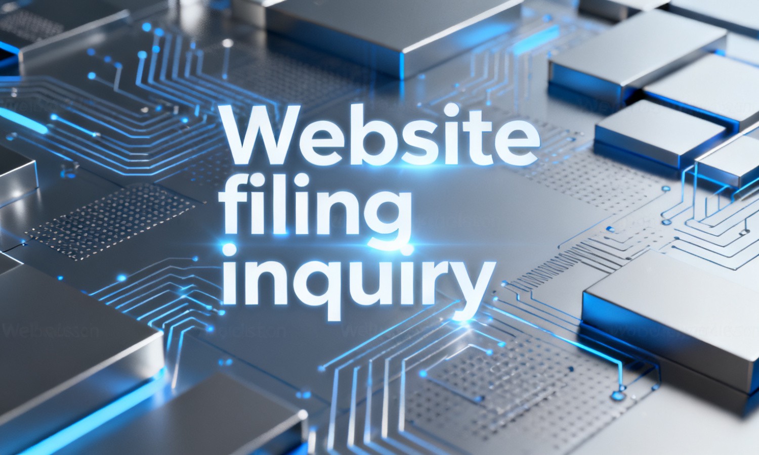 Website filing inquiry