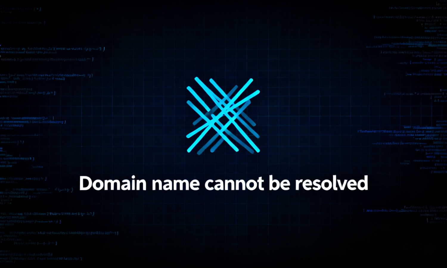 Domain name cannot be resolved