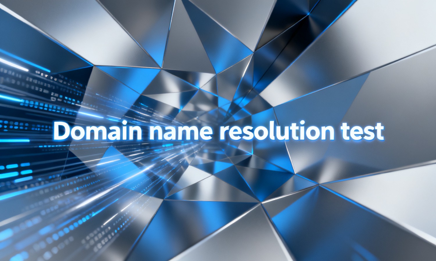 Domain name resolution test