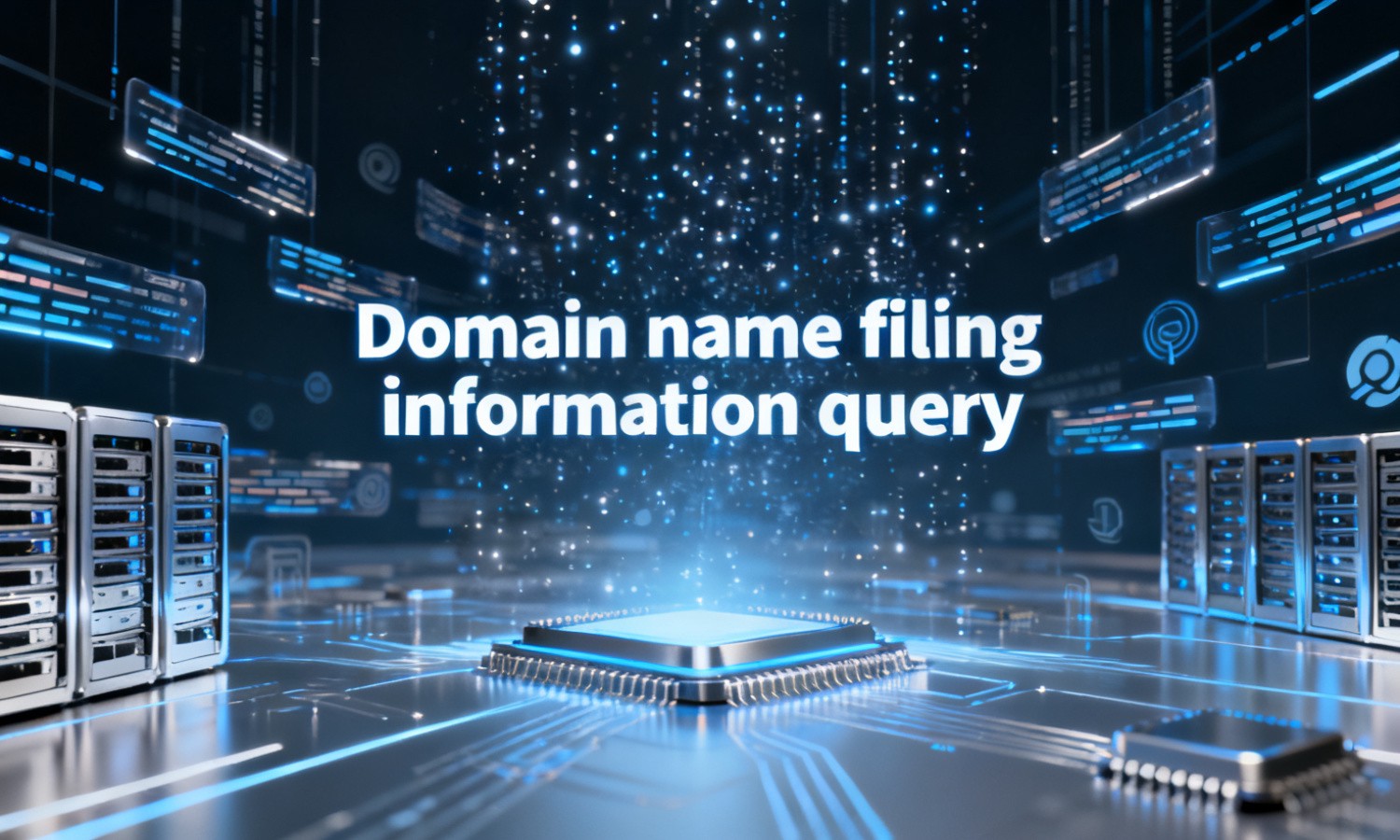 Domain name filing information query