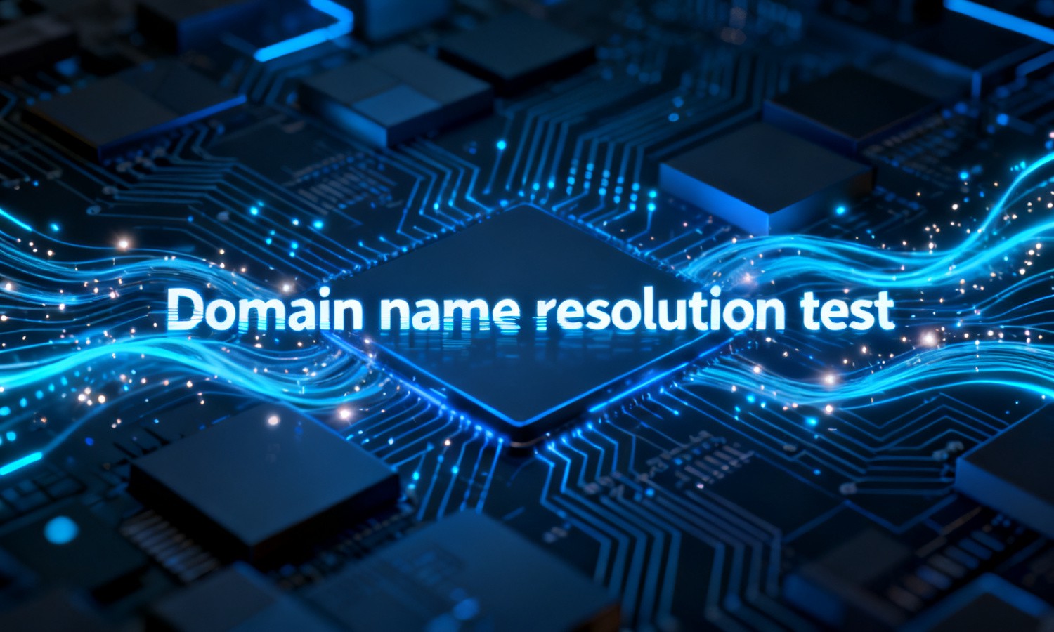 Domain name resolution test