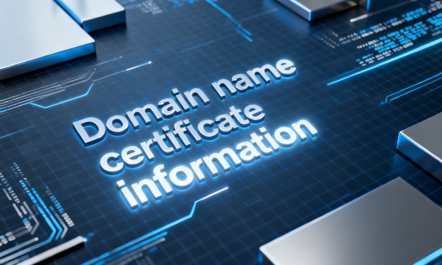 Domain name certificate information