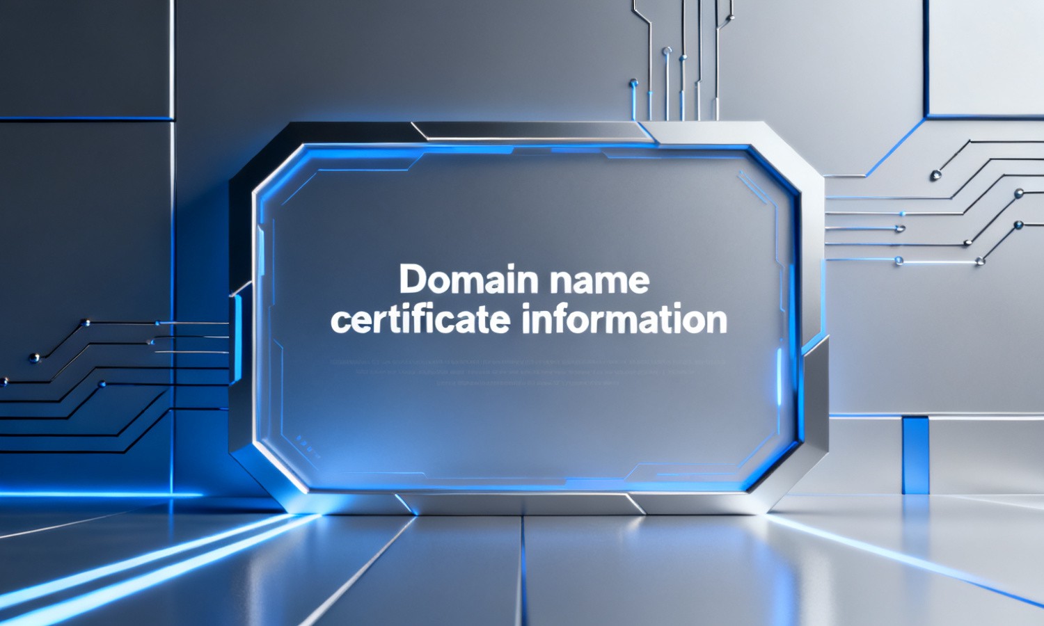 Domain name certificate information