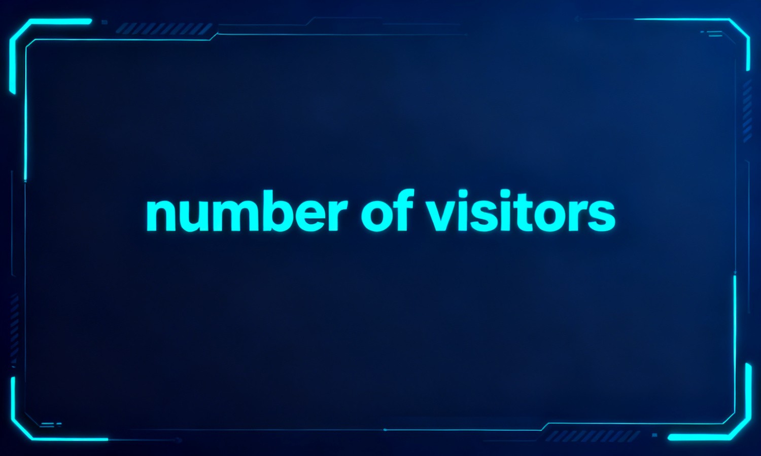 number of visitors