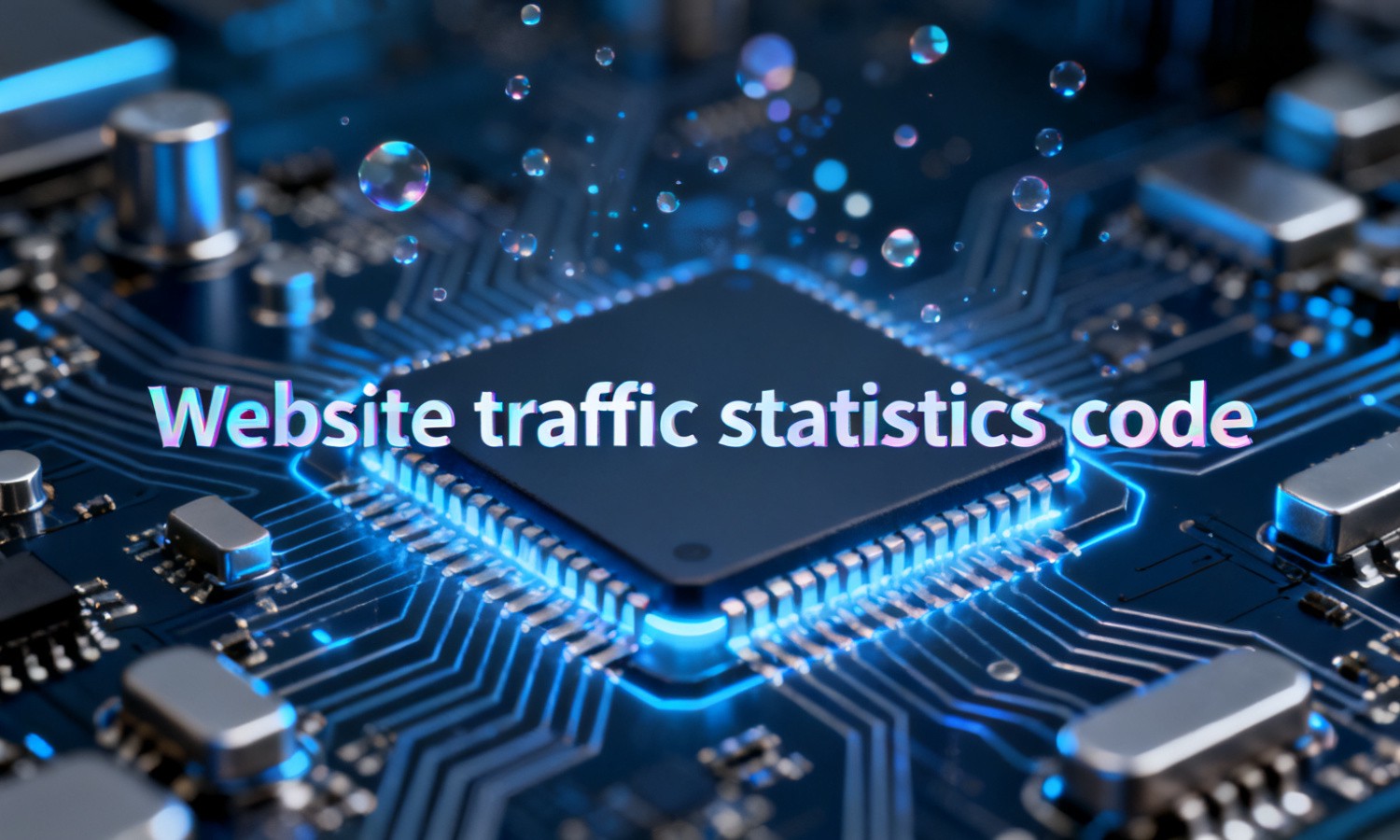 Website traffic statistics code