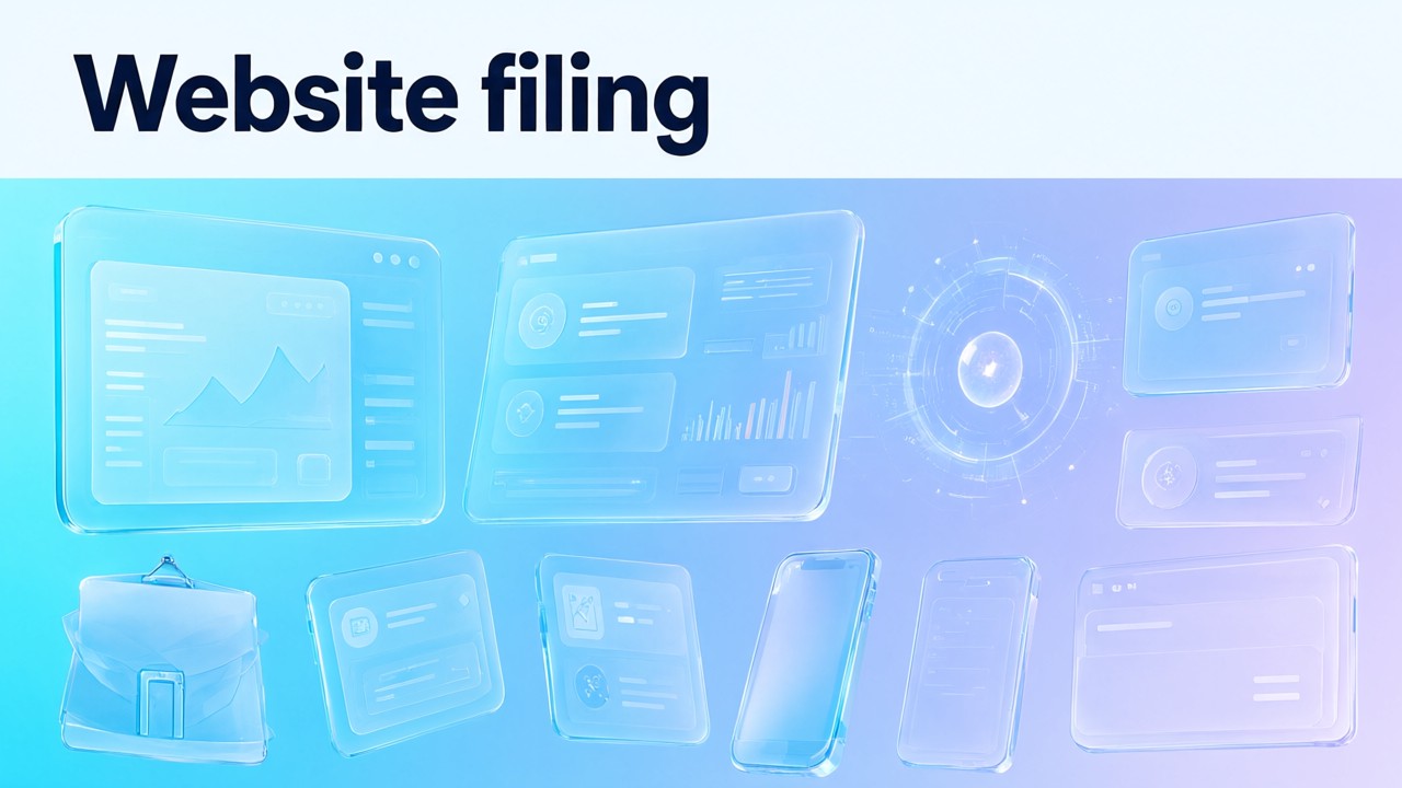 Website filing