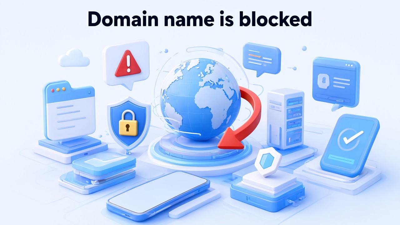 Domain name is blocked