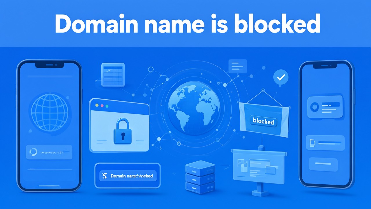 Domain name is blocked
