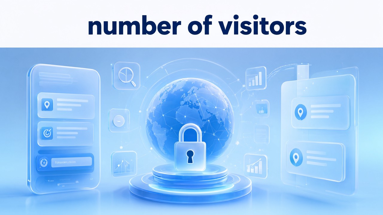 number of visitors